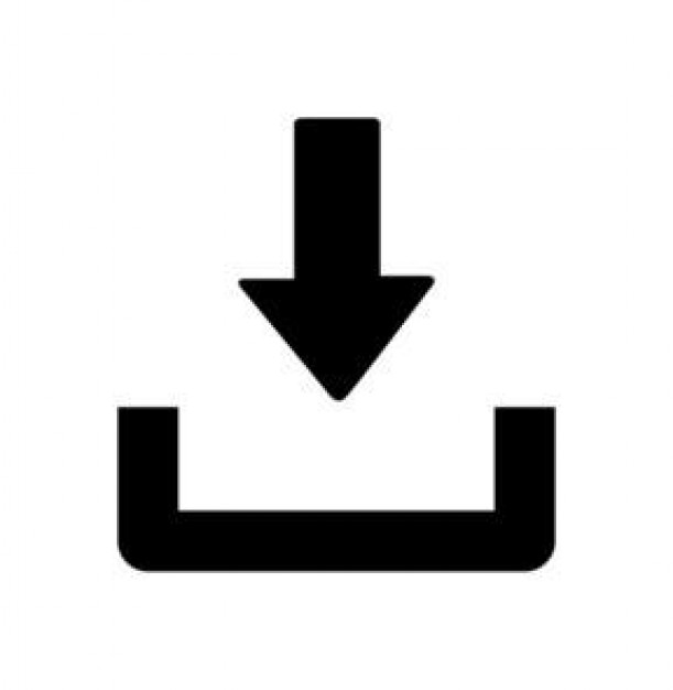 arrow representing a download icon - arrow-representing-a-download-icon